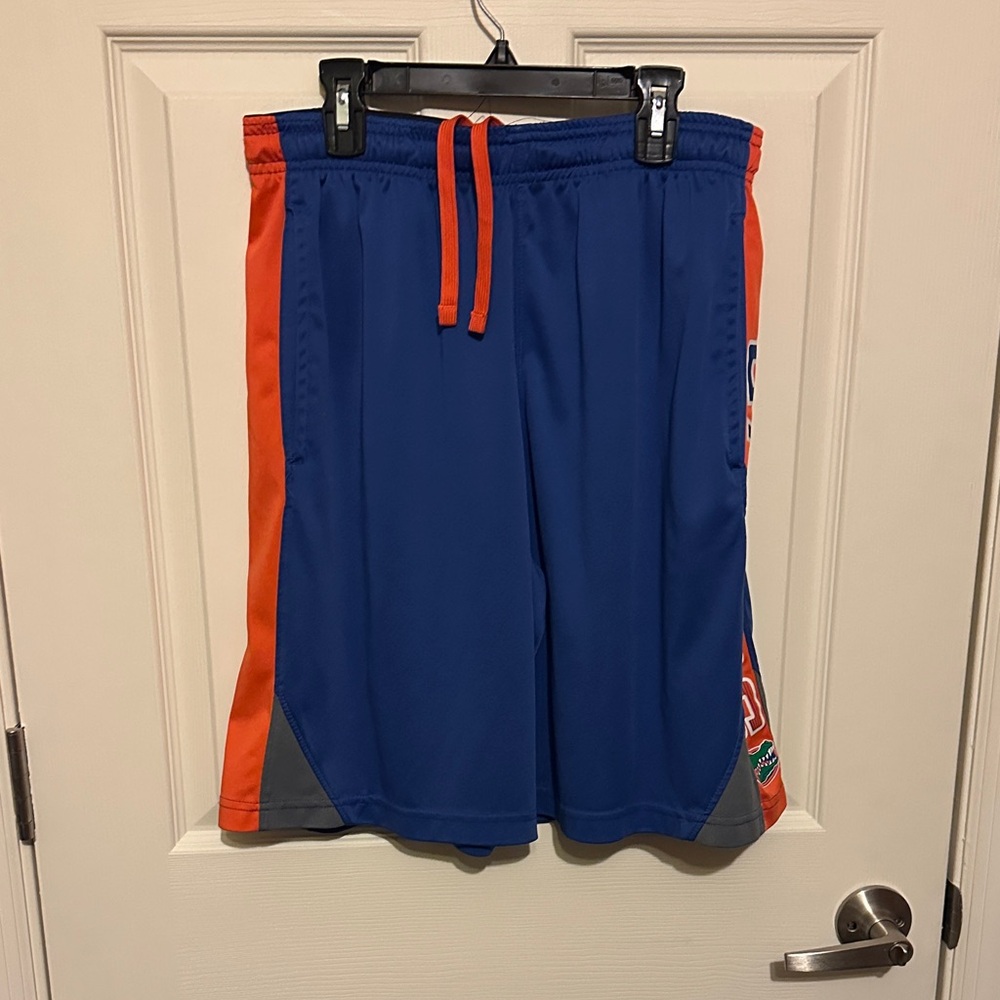Knights Apparel, Gators, Vibrant Blue and Orange Sports Shorts